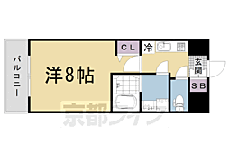 Ｄａｉｗａ　Ｇｒａｃｅ　Ｍａｉｓｏｎ　京都西七条 3階1Kの間取り