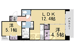 ラトゥール二条御所南 4階/402