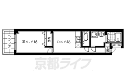 サンシャイン烏丸 1DKの間取図画像