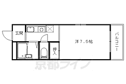 リバージュYMH 1Kの間取図画像