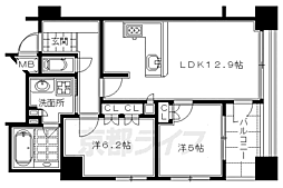アンビエント京都駅前 2LDKの間取図画像
