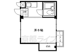 ブルックスドム 1Kの間取図画像