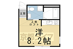 NEST冷泉町 ワンルームの間取図画像