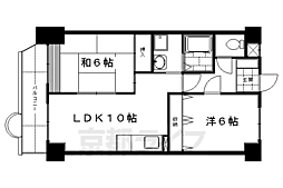 グレース・ダイン 2LDKの間取図画像