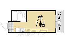 カインドイン 1Kの間取図画像