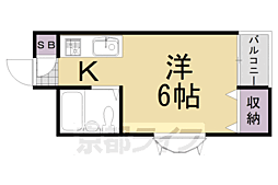 NUビル ワンルームの間取図画像