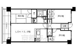 クレアガーデン伏見桃山 3LDKの間取図画像
