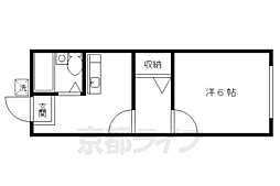 ステューデントハイツこにし 1Kの間取図画像
