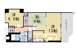 エルシティー桃山筑前 2LDKの間取図画像