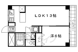 エスカローナ玉田12 1LDKの間取図画像