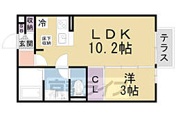 アーバンスクエア1 1LDKの間取図画像