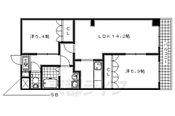 JR奈良線 山城青谷駅 7.1km 2階/-