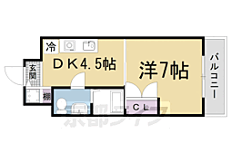フレシールTHH 1DKの間取図画像