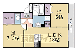 DANRAN2 2LDKの間取図画像