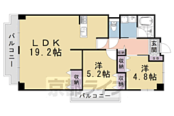 ネオコーポ東山 2LDKの間取図画像