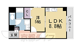 M'プラザ津田駅前12番館 1LDKの間取図画像