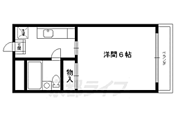 芙蓉ハイツ 1Kの間取図画像