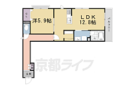 シャーメゾンレフィシア 1LDKの間取図画像
