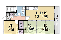 コンフォート清水 3LDKの間取図画像