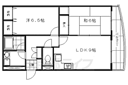 リーブルショーザン 2LDKの間取図画像