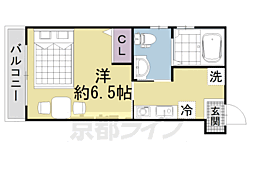 アパート 1Kの間取図画像