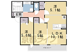 ラフィナス 3LDKの間取図画像