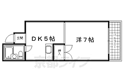 サンシティ・リコー 1DKの間取図画像