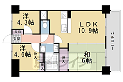ライオンズマンション淀城公園 3LDKの間取図画像