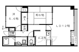 グリーンバーベナ・小林 2LDKの間取図画像