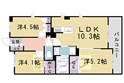 パインフィールド洛西 4階/-