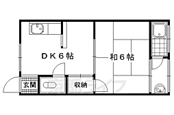 マンションすみれ 1DKの間取図画像
