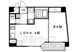 プラネシア神宮道 1LDKの間取図画像