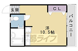 ミキマンション ワンルームの間取図画像