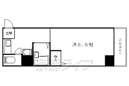 エクラ山科 1Kの間取図画像