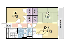 オレンジハウス 2DKの間取図画像
