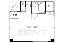 Avanzare北花山 ワンルームの間取図画像