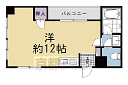 FORCETOMINOKOJI ワンルームの間取図画像
