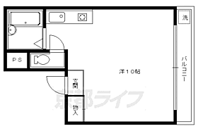 京都府京都市北区小山初音町（賃貸マンション1R・3階・23.55㎡） その2