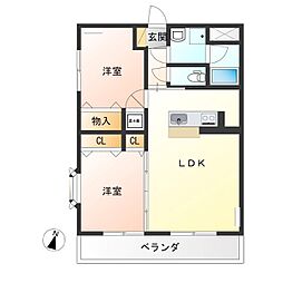 間取図画像 2LDK