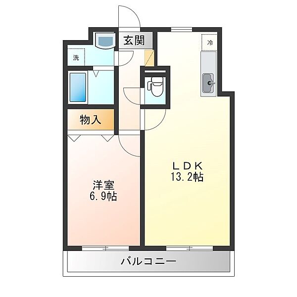 リバーサイド天神 1105｜栃木県宇都宮市天神１丁目(賃貸マンション1LDK・11階・47.40㎡)の写真 その2