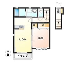 ラフィネ 201 ｜ 栃木県宇都宮市瑞穂２丁目16-10（賃貸アパート1LDK・2階・50.04㎡） その2