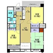 ドゥペールサンシャイン 8A ｜ 栃木県栃木市旭町24-10（賃貸マンション3LDK・8階・75.76㎡） その2