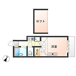 東武宇都宮レジデンス 1Kの間取図画像