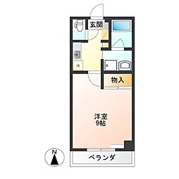 ハートフルマンション 1Kの間取図画像