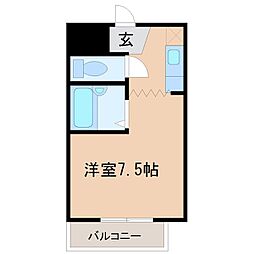 エクセレントハイツ 1Kの間取図画像