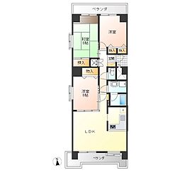 赤羽ハイツ 3LDKの間取図画像
