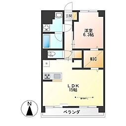 Y&M祇園 1LDKの間取図画像