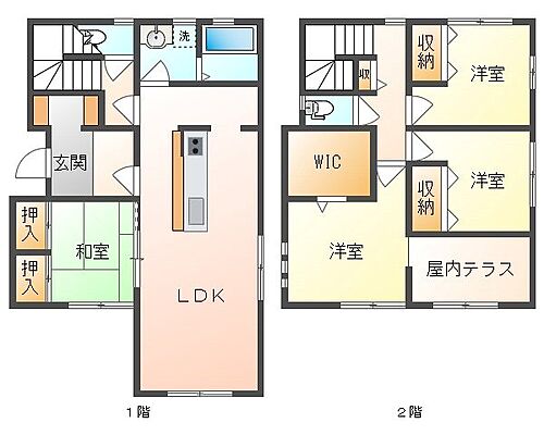 間取り JR赤穂線 西大寺駅 徒歩16分