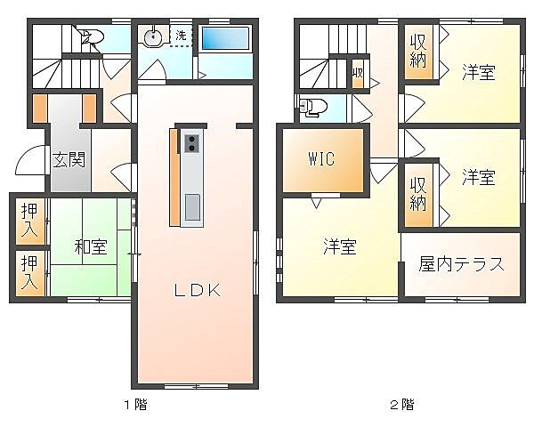 間取り 岡山市東区西大寺中2丁目