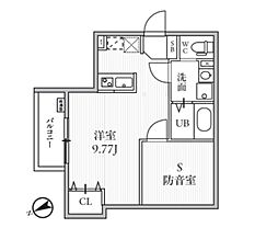 豊島区南長崎2丁目アパート ワンルームの間取図画像